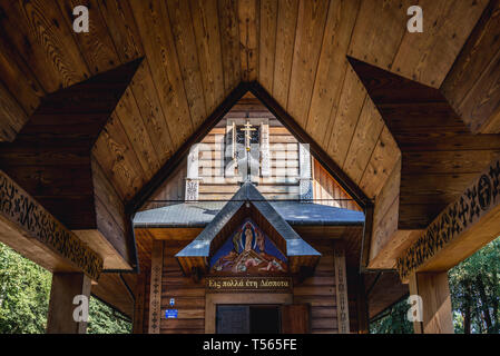 Chiesa sul monte santo di Grabarka, il più importante luogo di culto ortodosso in Polonia Foto Stock