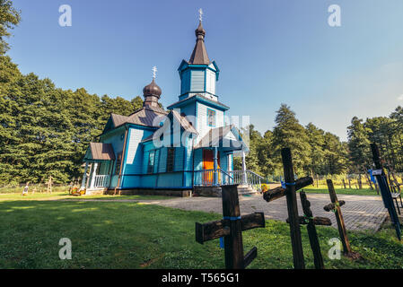 Chiesa Ortodossa dell Icona della Madre di Dio nella Koterka, piccolo villaggio vicino Tokary, Voivodato Podlaskie in Polonia Foto Stock