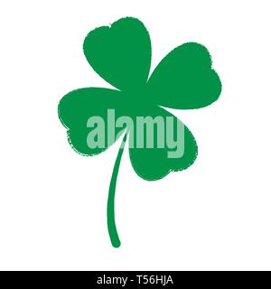 Quattro foglie Shamrock Illustrazione Vettoriale