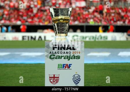 AL - Maceio - 04/21/2019 - Alagoano 2019, CRB x CSA - Campione del Campionato Alagoano 2019 a Rei Pel Stadium foto: Itawi Albuquerque / AGIF Foto Stock