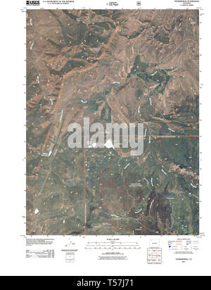 USGS TOPO Map Colorado CO Thornburgh 20110520 TM il restauro Foto Stock