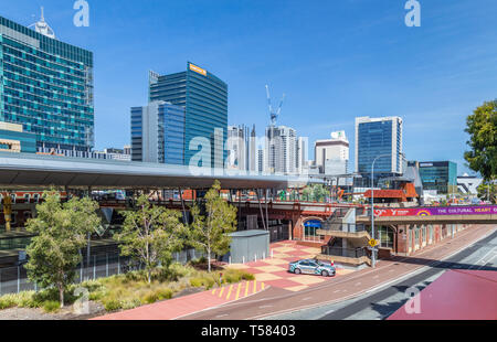 Stazione ferroviaria di Perth e Yagan Square Foto Stock