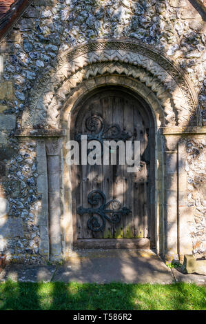 La Chiesa di Santa Maria Maddalena, Tortington, West Sussex, Regno Unito Foto Stock