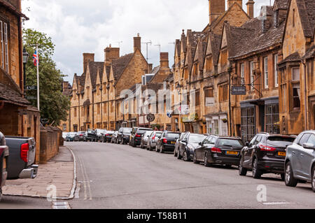 Street a Chipping Campden, Inghilterra Foto Stock