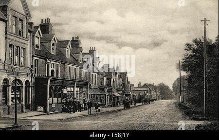 Ascot high street 1905 Foto Stock