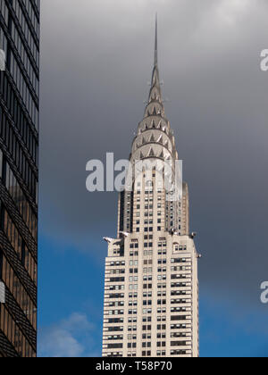 Il Chrysler Building, Lexington Avenue, Midtown Manhattan, a New York City, America Foto Stock