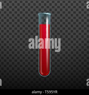 Riempito realistico Laboratorio Chimico vettore pallone Illustrazione Vettoriale