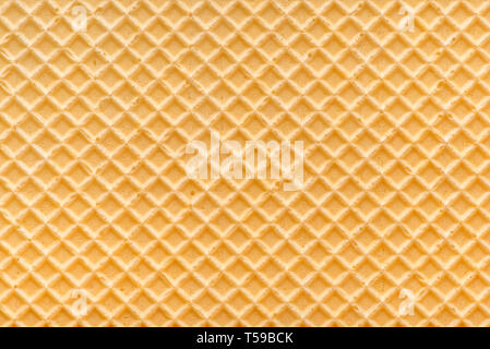 Abstract vuoto golden waffle texture, sfondo per il tuo design Foto Stock