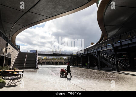 Lo sviluppo a gocce di carbone, King's Cross, nel nord di Londra Foto Stock