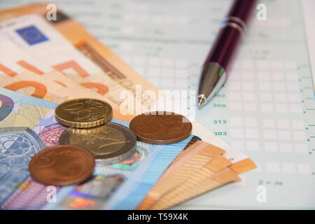 Denaro Geld Steuererklärung business Foto Stock