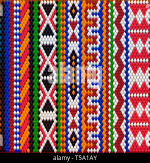 L'ornamento tradizionale degli abitanti dell est e del mondo arabo in cui i ricchi colori attirano buona fortuna e ricchezza. Foto Stock