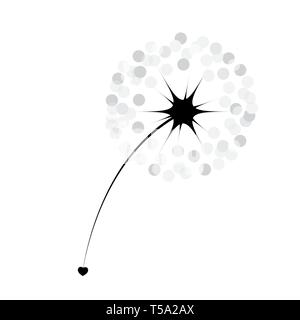 Abstract tarassaco sfondo illustrazione vettoriale Illustrazione Vettoriale