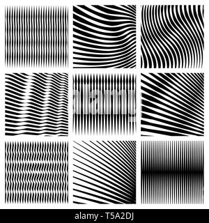 Di forma quadrata. Astrazioni geometriche per gli sfondi e loghi. Illustrazione Vettoriale