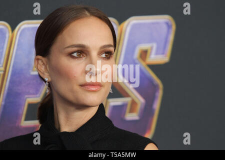 Alla Premiere mondiale di Marvel Studios' 'vendicatori: Endgame" tenutasi presso il Los Angeles Convention Center di Los Angeles, CA, 22 aprile 2019. Photo credit: Giuseppe Martinez / PictureLux Foto Stock