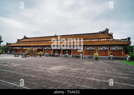 Thai Hoa Palace nel Patrimonio mondiale dell UNESCO del Palazzo Imperiale e la cittadella di Hue, Vietnam Foto Stock