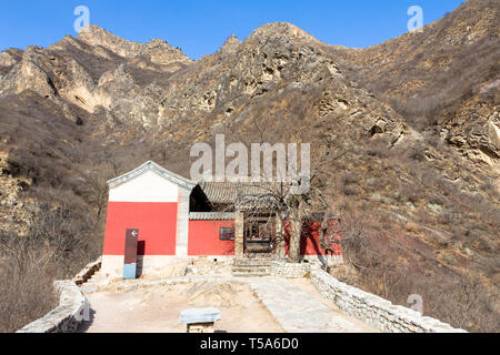 Tempio Guandi in Chuandixia, dinastia Ming villaggio nei pressi di Pechino, nella provincia di Hebei, Cina Foto Stock