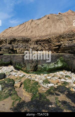 Filey Brigg - Filey, nello Yorkshire, Regno Unito Foto Stock