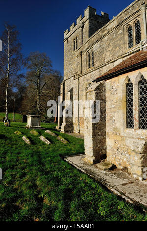 St James Church, Berwick St James, Wiltshire. Foto Stock