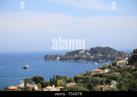 Cap Ferrat Penisola, Cote d'Azur, Riviera Francese, alpi marittime, provenza, Francia, Europa Foto Stock