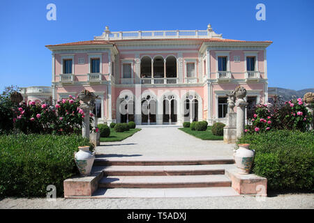 Ephrussi de Rothschild Villa, Saint Jean Cap Ferrat, Cote d'Azur, Riviera Francese, alpi marittime, provenza, Francia, Europa Foto Stock