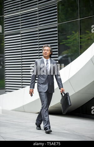 Passeggiando per il business man Foto Stock