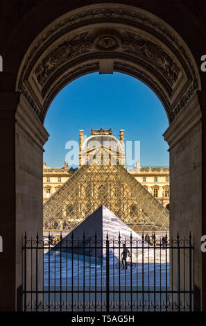 Il museo del Louvre, Parigi, Francia Foto Stock