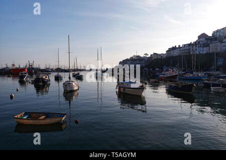 Porto di Brixham Foto Stock