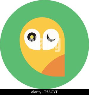 Owl Logo Design modello di vettore, emblema, Design Concept, Illustrazione Vettoriale