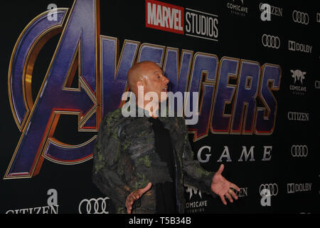 Los Angeles, Stati Uniti d'America. 22 apr 2019. Vin Diesel 04/22/2019 La premiere mondiale di Marvel Studios''vendicatori: Endgame" tenutasi presso il Los Angeles Convention Center di Los Angeles, CA Foto di Izumi Hasegawa / HollywoodNewsWire.co Credito: Hollywood News filo Inc./Alamy Live News Foto Stock