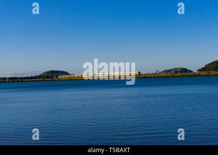 Auckland, Nuova Zelanda. Hobson Bay marciapiede Foto Stock