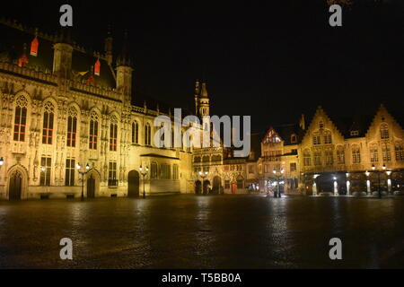 Bruges Bruges Belgio canali Torre birra cioccolato cialde storica città vecchia cittadella con fossato viaggi Belgio Colin Ferrell In Bruges Migliori 10 10 Foto Stock