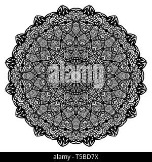 I mandala per libro da colorare. Round decorativo ornamenti. Insolito Illustrazione Vettoriale