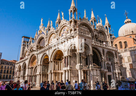 La Basilica di San Marco, Venezia Foto Stock