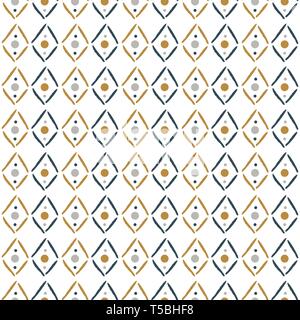 Semplice monotono losanghe geometriche pattern seamless texture. Illustrazione Vettoriale