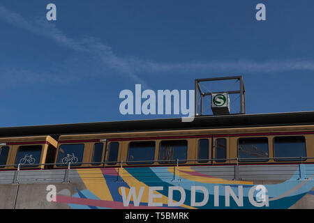 S-Bahn Berlin, è un transito rapido sistema ferroviario a Berlino e dintorni Foto Stock