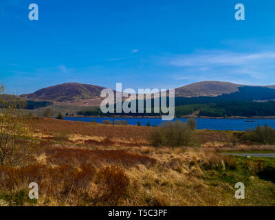 Loch Doon, un lago scozzese di acqua dolce, Carrick, Dumfries e Galloway, Scozia, Europa Foto Stock