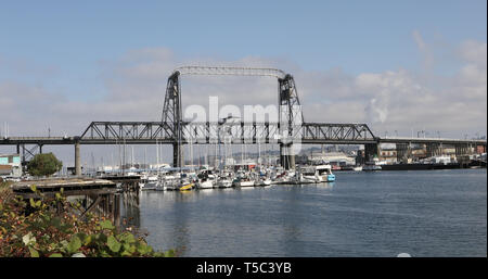 Una vista del Ponte di porta di Tacoma, Washington Foto Stock