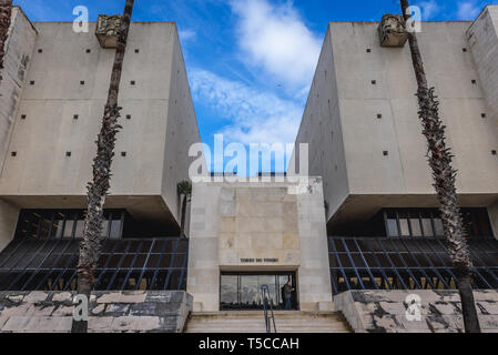 Archivio Nazionale di Torre do Tombo nell Università di Lisbona a Lisbona, Portogallo Foto Stock