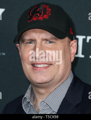 Los Angeles, Stati Uniti. 22 apr, 2019.LOS ANGELES, CALIFORNIA, STATI UNITI D'America - 22 aprile: Presidente dei Marvel Studios Kevin Feige arriva alla Premiere mondiale di Walt Disney Studios Motion Pictures e Marvel Studios' 'vendicatori: Endgame" tenutasi presso il Centro Congressi di Los Angeles il 22 aprile 2019 a Los Angeles, California, Stati Uniti. (Foto di Xavier COLLIN/Image Press Agency) Credito: Image Press Agency/Alamy Live News Foto Stock