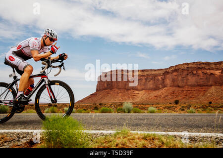 . Dag 3 av RAAM, Race Across America. Foto Stock