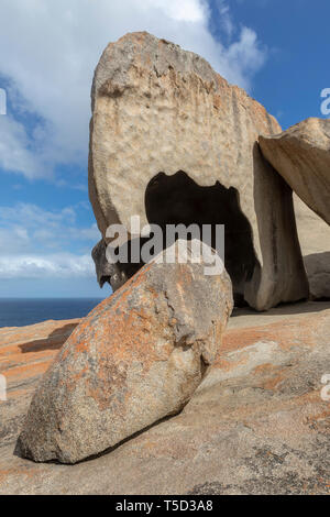 Remarkable Rocks, Parco Nazionale di Flinders Chase, Kangaroo Island, Sud Australia Foto Stock