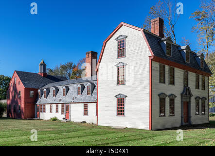 La storica casa del Dwight, Deerfield, Massachusetts, STATI UNITI D'AMERICA. Foto Stock