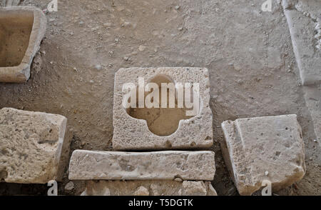 Sobesos città antica e bagni romani, Cappadocia, Turchia Foto Stock