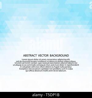 Sfondo Mosaico poligonale bianco blu, modelli creativi di Business Design Foto Stock