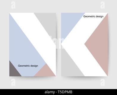 Disegno vettoriale astratto disegno geometrico banner web template. Illustrazione vettoriale. eps 10 Foto Stock