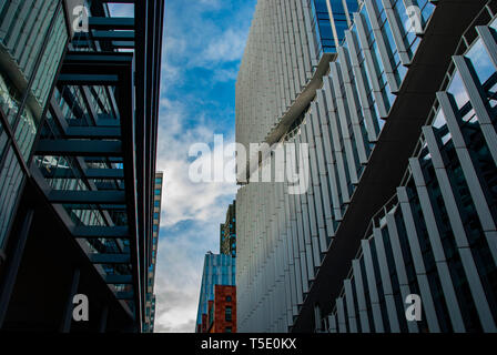 Architettura moderna a Zuidas vicino al centro di Amsterdam Foto Stock