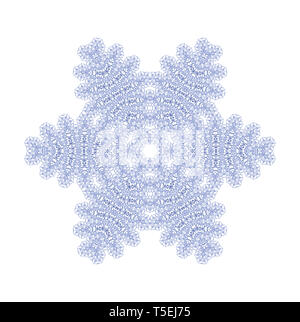Forma astratta in forma di fiocco di neve Foto Stock