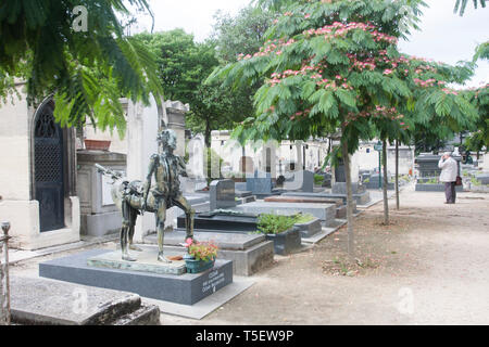 Al cimitero di Montparnasse di Parigi. Foto Stock