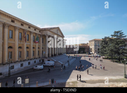 VERONA, Italia - CIRCA NEL MARZO 2019: Municipio di Verona Foto Stock