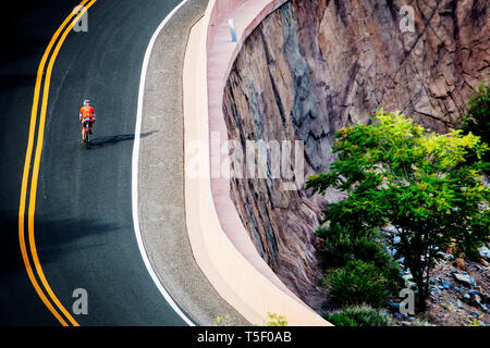 . Dag 3 av RAAM, Race Across America. Foto Stock